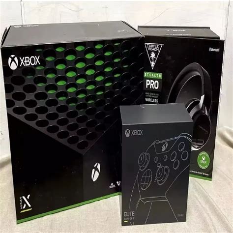 Microsofts Xbox Series X Tb Console Bundle W Headset Elites