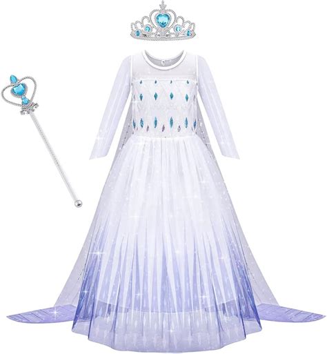 Aoowu Elsa Kost M Kinder M Dchen Elsa Anna Prinzessin Kleid Kinder Elsa