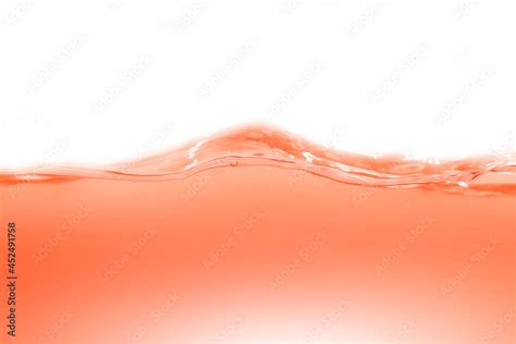 Red Orange Clean Water Surface With Animated Water Droplets And