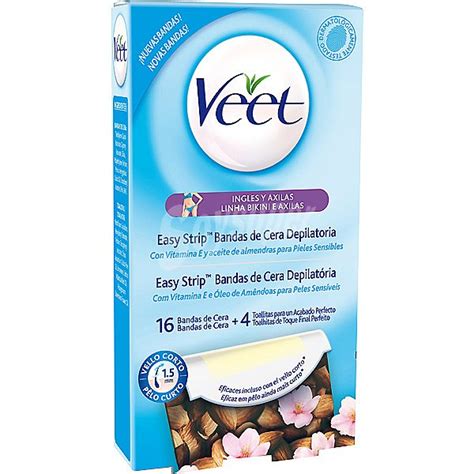 Veet Bandas De Cera Depilatoria Bikini Axilas Con Vitamina E Y Aceite