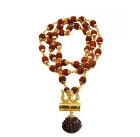 Natural Rudrakash Damru Mala Spiritual Use Japa Size At Rs In