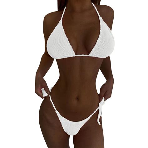 Swimsuits For Women 2024 Lady Swimsuit Bandeau Bikini Women PushUp