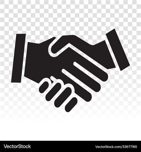 Business Agreement Handshake Icon For Application Vector Image