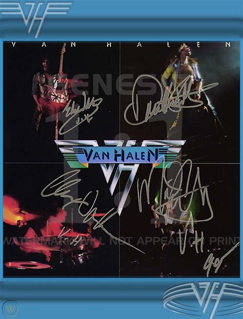 Eddie Van Halen Album 1 Signed Autograph Signature 8x11 Photo Picture