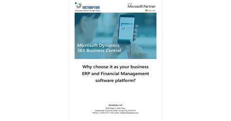 Why Choose Dynamics 365 Business Central As Your Business ERP And