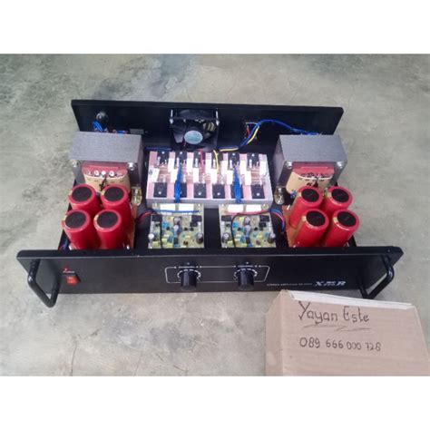 Jual POWER AMPLIFIER RAKITAN DOBEL TRAFO 5 AMPER BESAR BELL CT 45V