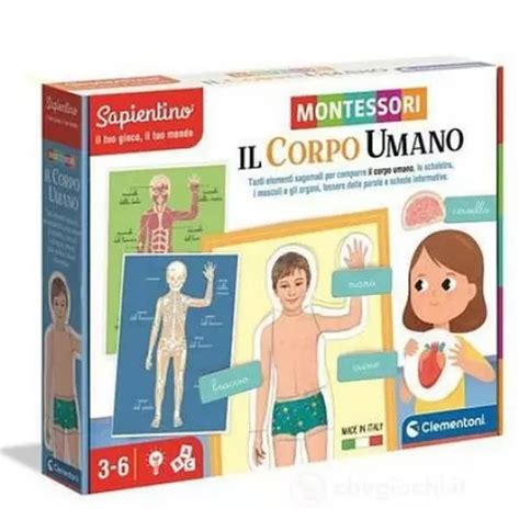 CLEMENTONI Il Corpo Umano Montessori Sapientino A 14 99