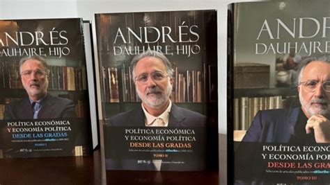 Andy Dauhajre pone en circulación libros de actualidad económica