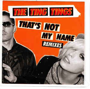 The Ting Tings That S Not My Name Remixes Cdr Discogs