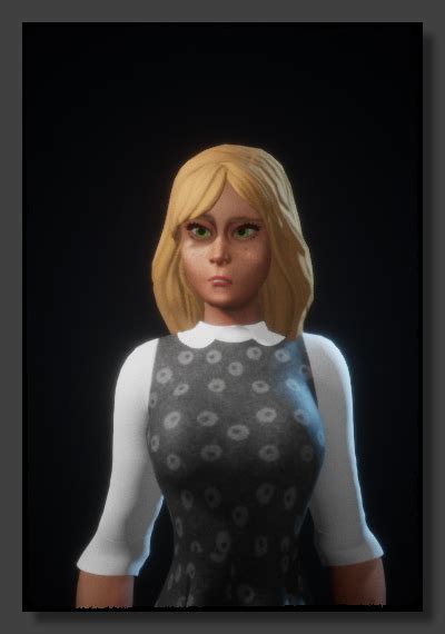 Monolith Bay Characters Masha Blond Hair Blonde Female Green Eyes Small Tits Spinner