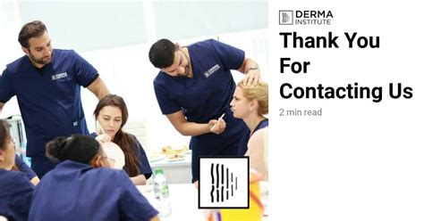 Thank You For Contacting Us | Derma Institute