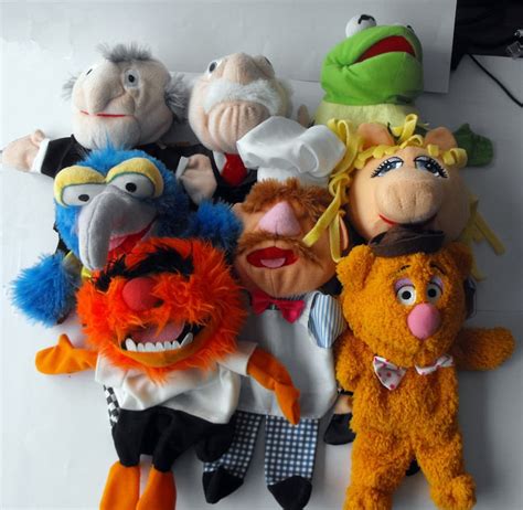 RARE Disney MUPPETS Complete Set 8 Hand Puppets Dolls Plush | Etsy