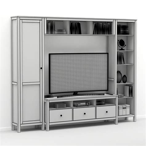 Okea Hemnes Tv Stand D Model Max Fbx Free D