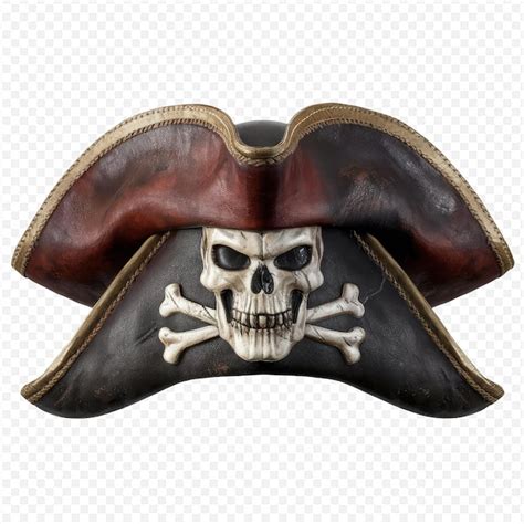 A pirate hat with a skull and a skull on it | Premium AI-generated PSD