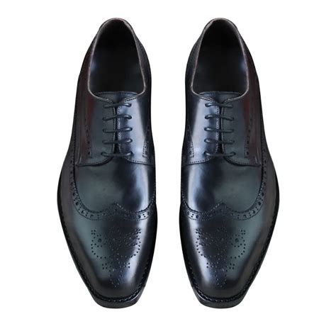 Custom Made Goodyear Genuine Leather Handmade Brogue Style Derby Shoes Mens Handcraft Dress