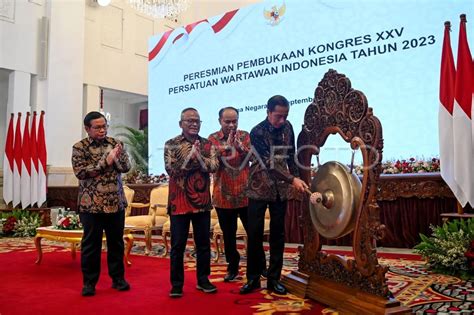 Jokowi Buka Kongres Xxv Pwi Tawarkan Hpn Di Ikn Gana News