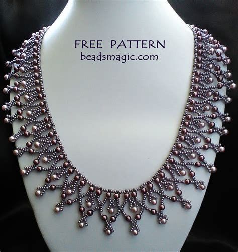 Free Pattern For Beaded Necklace Tayana Beads Magic