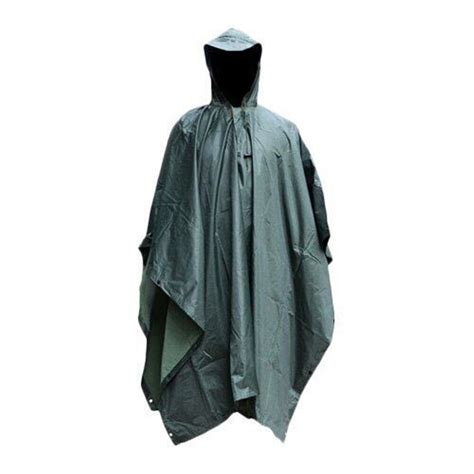 Tactical Rain Poncho Army Military Poncho Shelter Waterproof Ripstop Camping Ebay