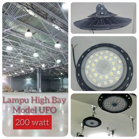 Lampu Highbay High Bay Ufo 200watt 200w 200 Watt Industri Lamp Outdoor