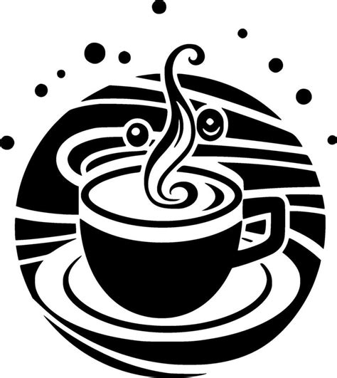 Coffee, Black and White Vector illustration 26707083 Vector Art at Vecteezy