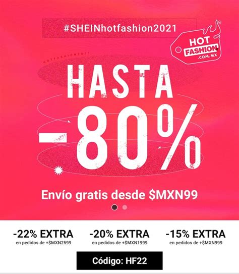 Cupón Shein Obtén descuento agosto 2021 3 Ofertas promodescuentos