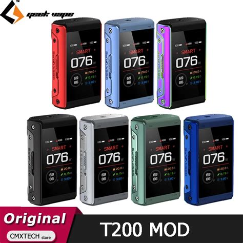 Geekvape Cigarette électronique T200 MOD Aegis avec écran tactile TFT