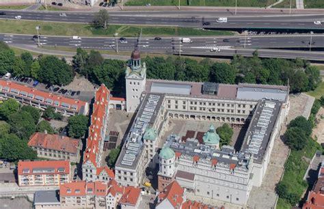 Szczecin Stettin Aus Der Vogelperspektive Palais Des Schloss