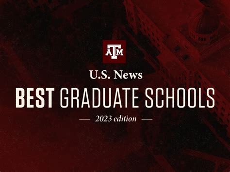 Us News And World Report Ranks Texas Aandm Among Best Graduate Schools