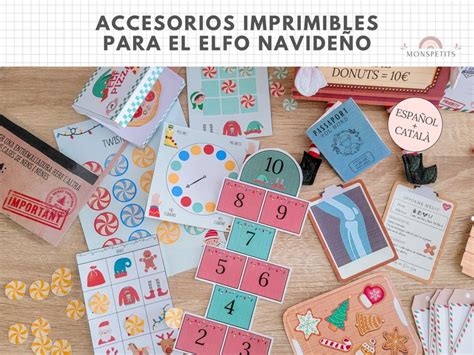 20 Accesorios Imprimibles Elfo Navidad Juegos Elfo Tradicion