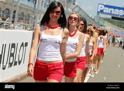 formula  grid girls pose  res stock photography  images alamy