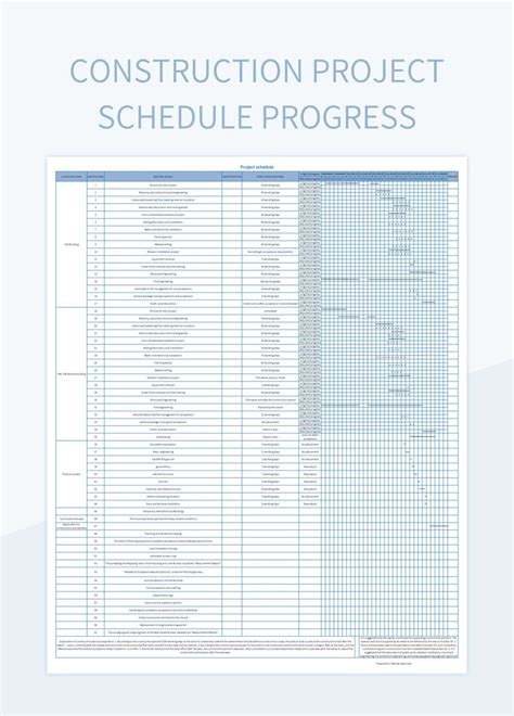 Free Construction Project Scheduling Templates For Google Sheets And ...