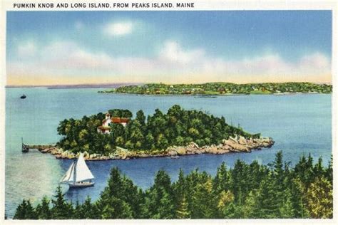 Peaks Island Maine View Of Pumkin Knob And Long Island Art