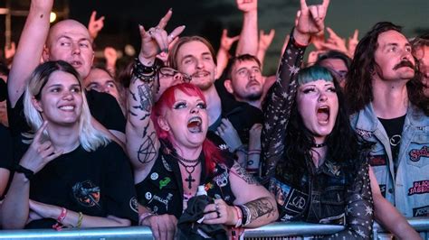 Bloodstock Thousands Attend Derbyshire Metal Festival Bbc News