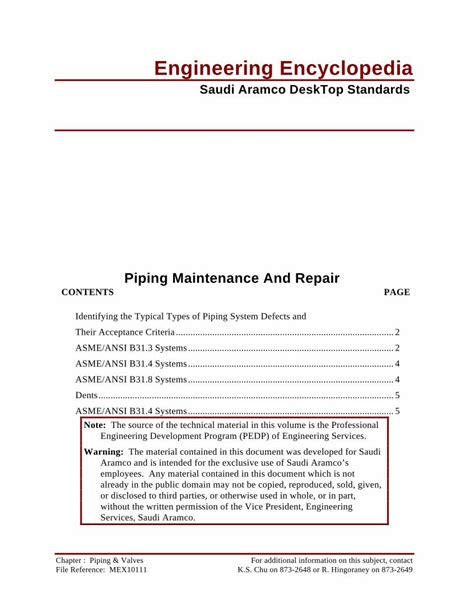 PDF Piping Maintenance And Repair DOKUMEN TIPS