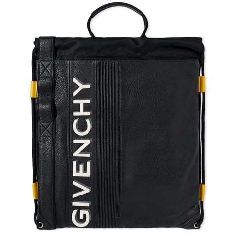 Givenchy Drawstring Gym Bag Black & Yellow | END.