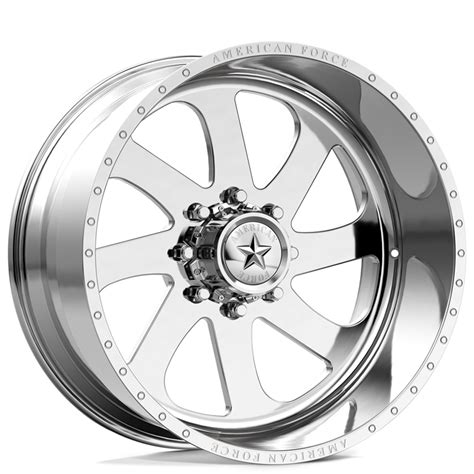 26 American Force Wheels 75 Burnout Polished Monoblock Forged Off Road