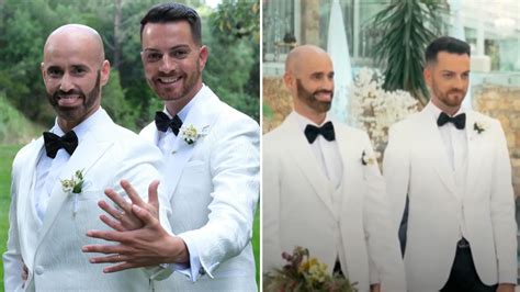 Casados Match perfeito David e Ivo dão beijo na boca no altar A