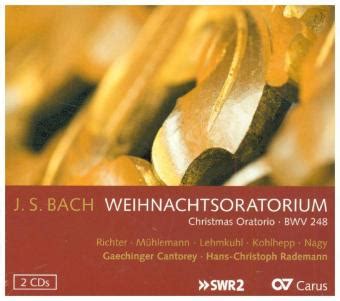 Weihnachtsoratorium BWV 248 2 Audio CDs Von Johann Sebastian Bach