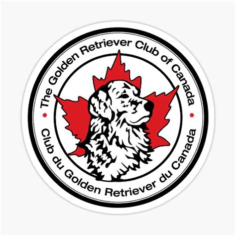 The Golden Retriever Club Of Canada Sticker For Sale By Printifans