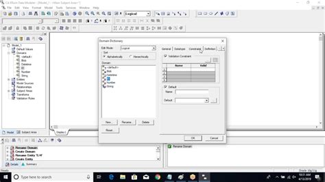 Data Modeling With Erwin Domains Youtube