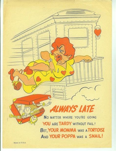 An Old Poster With A Woman Falling Off The Roof And Holding Onto A Red