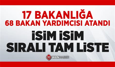 Wan Haber On Twitter Bakan Yard Mc L Klar Na Atama Kararlar Resmi