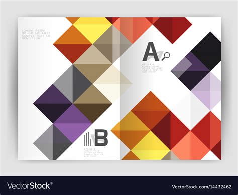 Square minimalistic abstract background Royalty Free Vector