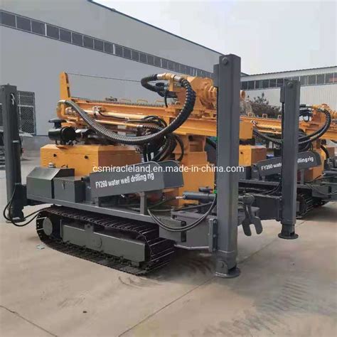 260m Crawler Hydraulic DTH Borehole Rock Water Well Drilling Rig DTH