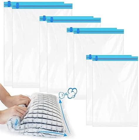 Roll Up Storage Bags For Travel 4 Pack Medium 60x40cm Compression Bags