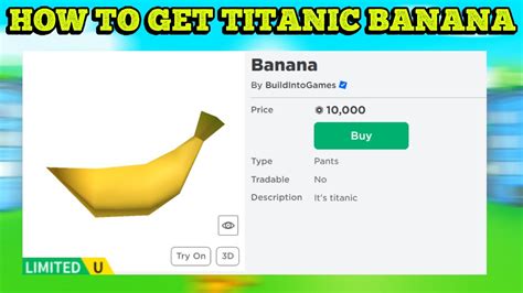 How To Get NEW TITANIC BANANA In Pet Simulator X Roblox YouTube