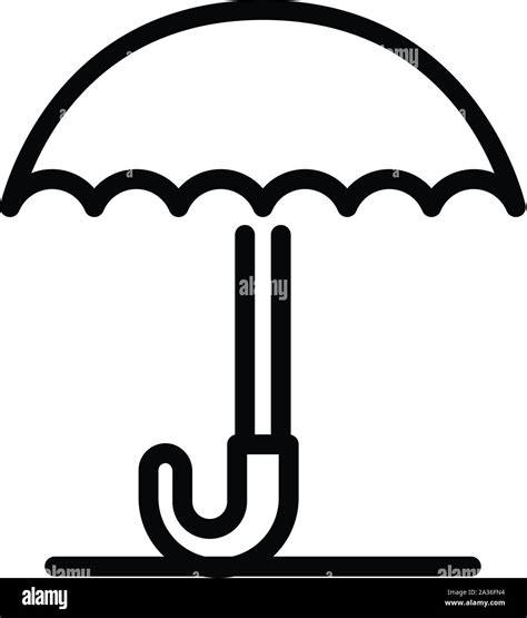 Umbrella Icon Outline Style Stock Vector Image And Art Alamy