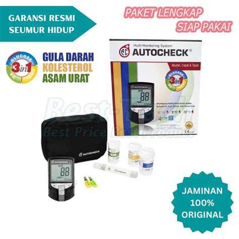 Jual Alat Cek Gula Darah Kolesterol Asam Urat Autocheck GCU 3in1