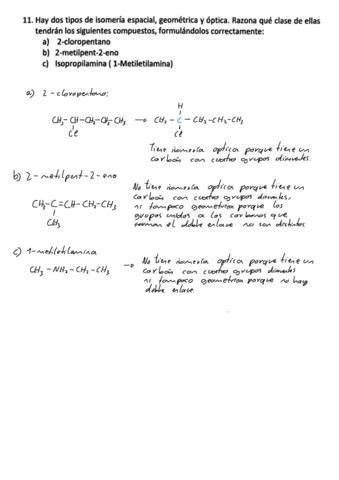 EJERCICIOS DE ISOMERIA E11 Pdf