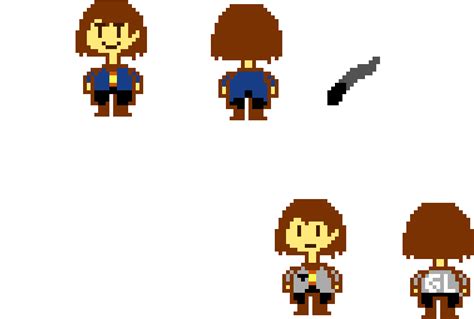 Frisk Sprite Storyshift Chara Pixel Art Free Transparent Png Images